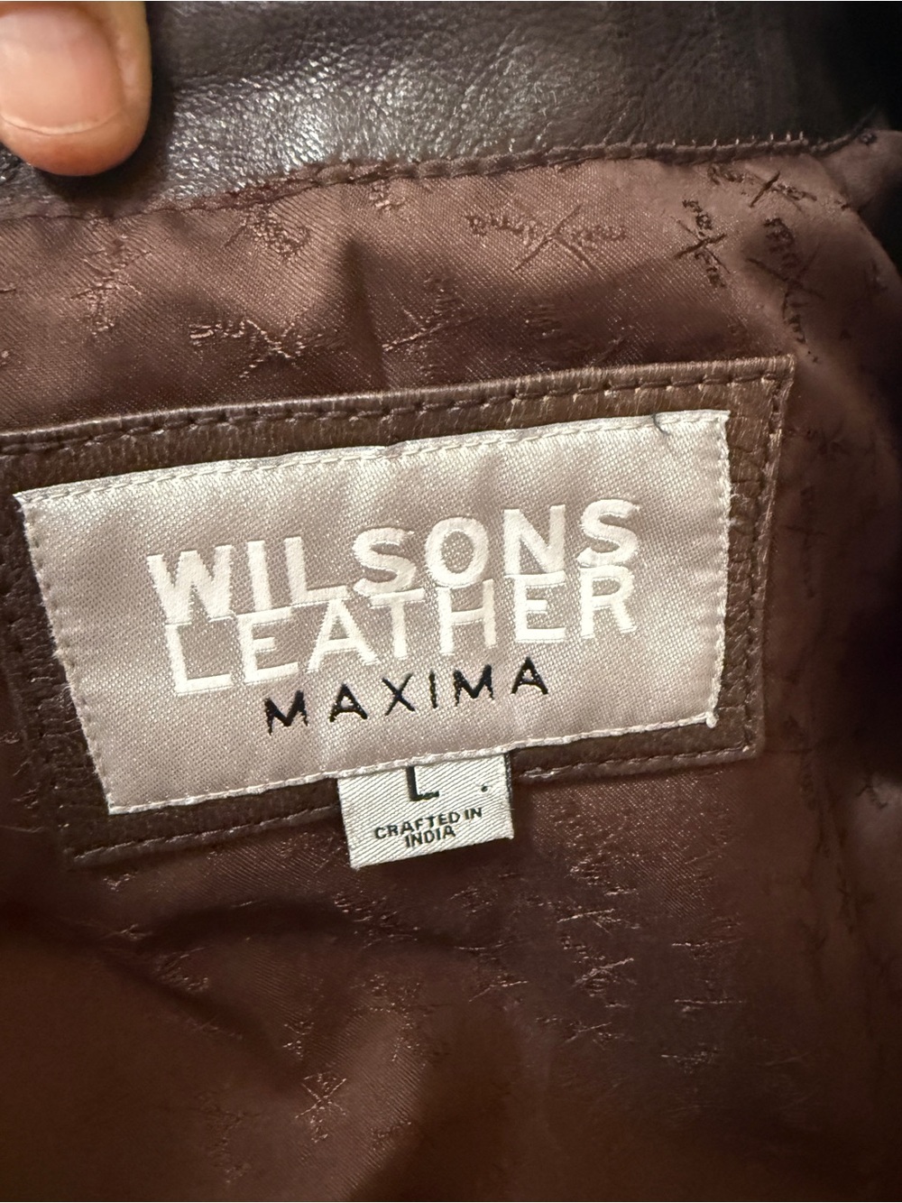 Vintage Late 90s Wilson’s Leather Maxima Brown Full-Zip Jacket - L - Picture 2 of 13